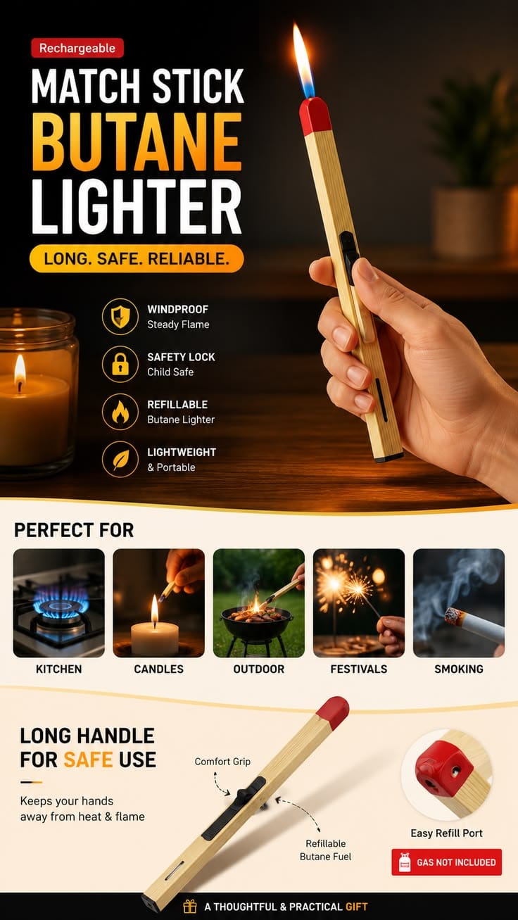 Electric Match Stick Arc Lighter