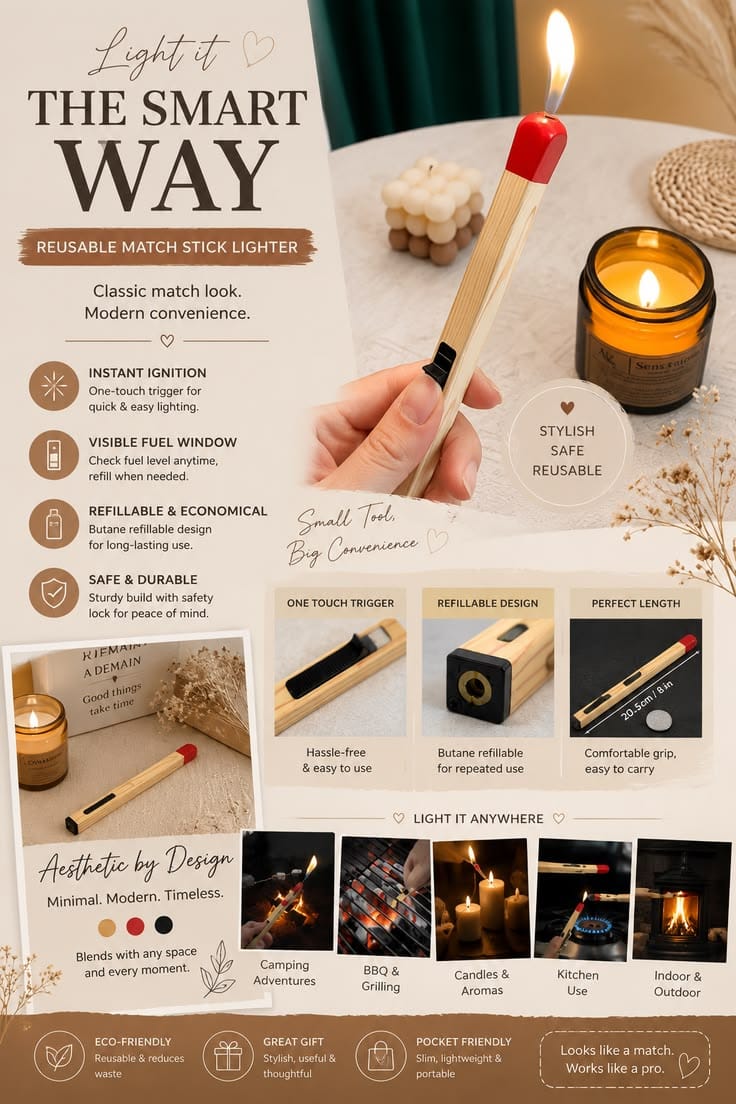 Electric Match Stick Arc Lighter